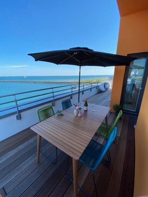 Penthouse Hygge Meerblick Am Strand Olpenitz Exterior foto